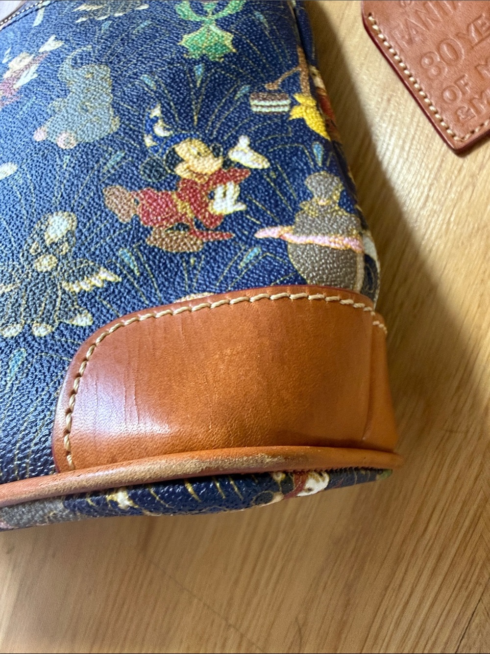 Dooney & Bourke Navy Fantasia 80th Anniversary Crossbody Letter Carrier - Picture 3 of 16